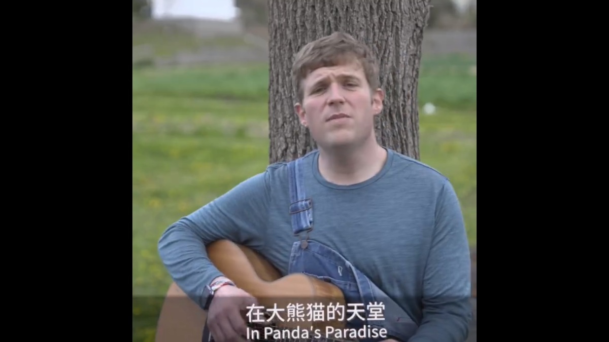 音樂家「格雷老師 Teacher Grey 」在社群平台上分享了自己創作的歌曲「大熊貓的天堂」，內容提及許多中國真實面對的問題，讓不少網友直呼「辱華」。 圖：擷取自 @geleilaoshi X 分享影片