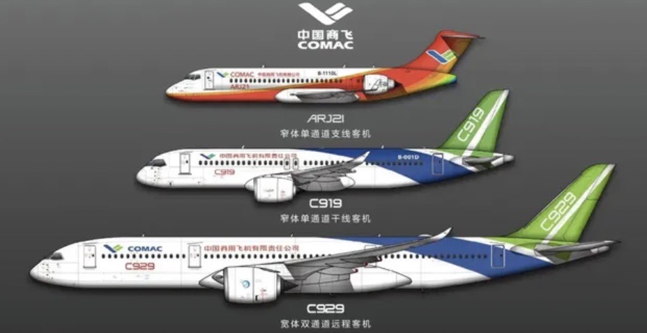 中國商飛 C919 宣傳圖。 圖﹔翻攝自 騰訊網