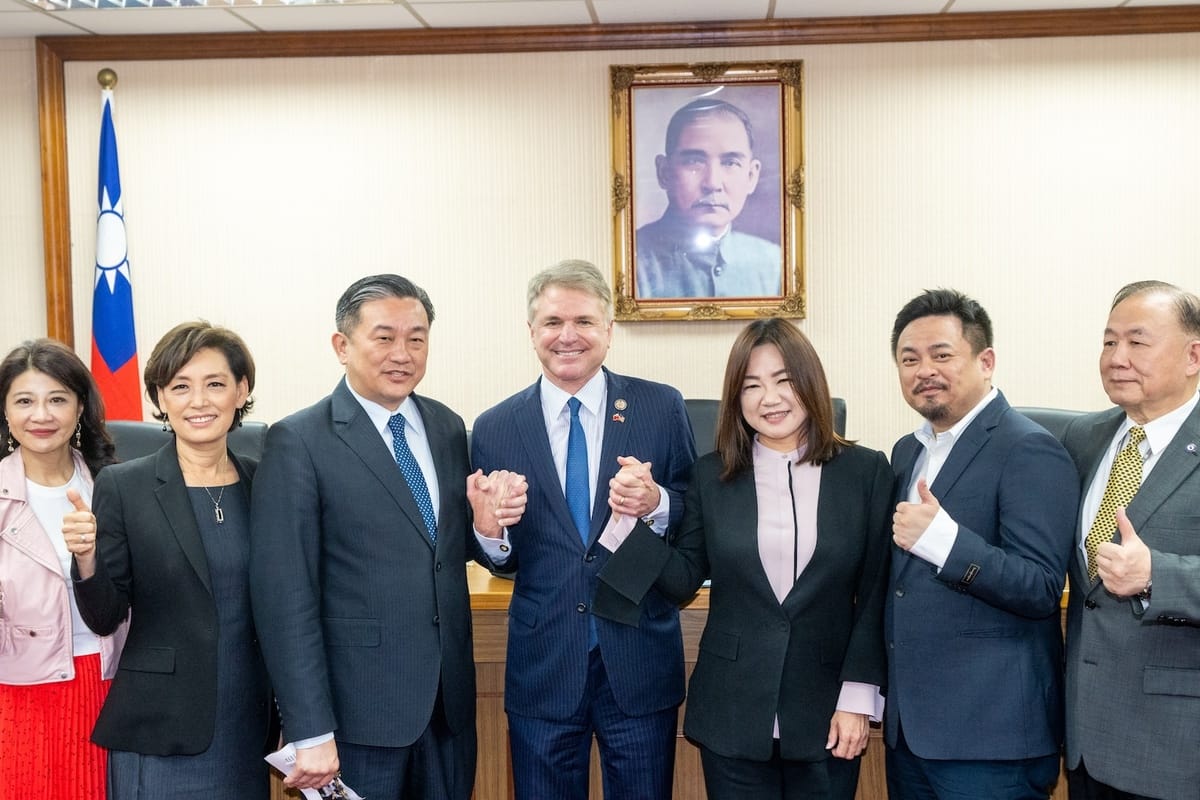 立法院長韓國瑜29日接見及款宴美國眾議院外交委員會主席麥考爾 圖：立法院提供