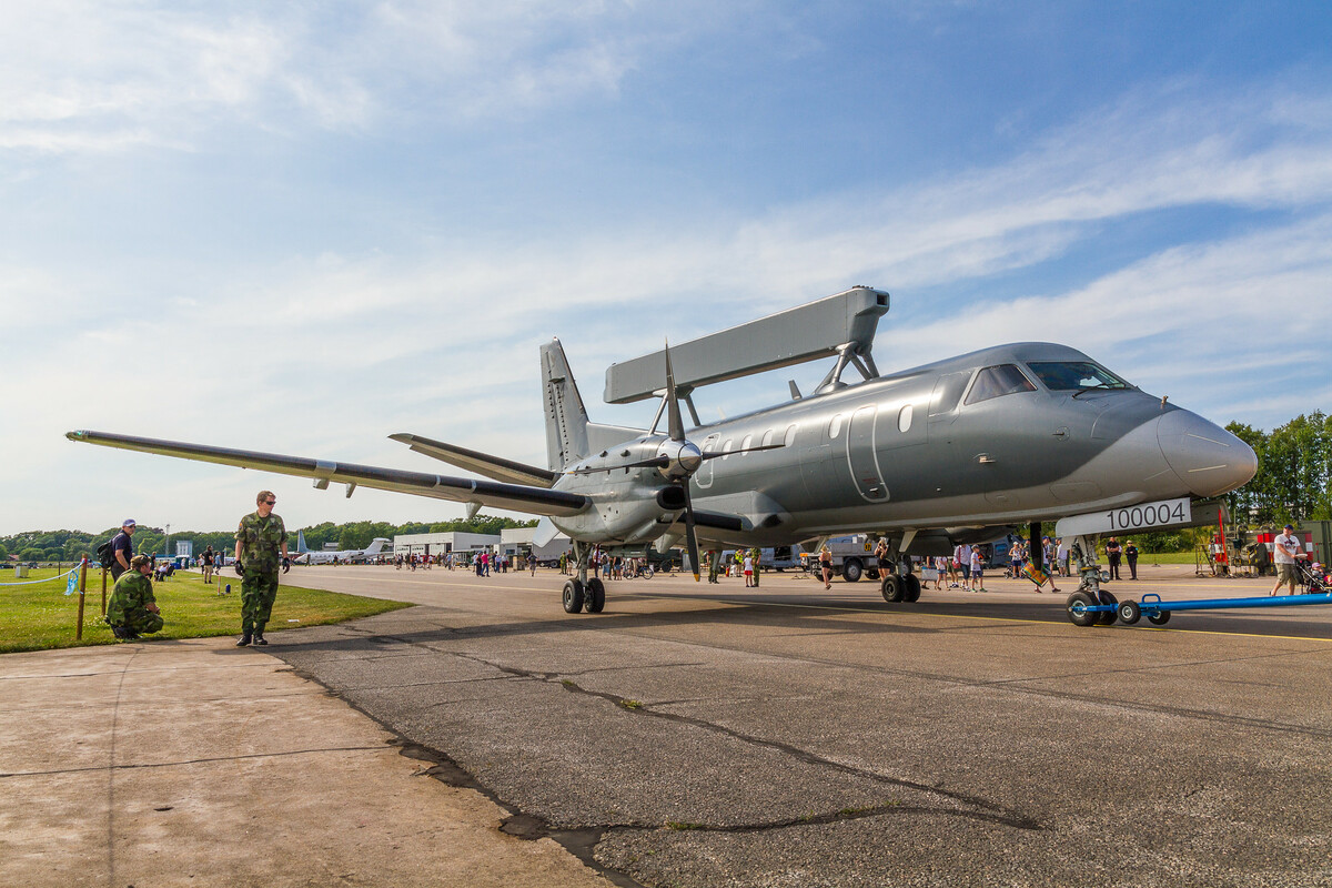 瑞典將捐贈 ASC 890 預警機，來加強烏克蘭防空。 圖：翻攝自 Illia Ponomarenko X（前推特）帳號