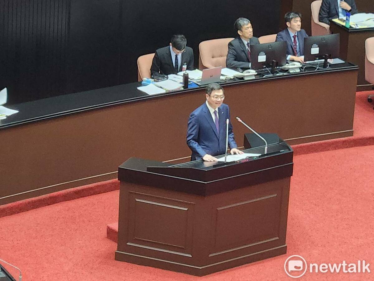 行政院長卓榮泰首度赴立法院進行施政方針報告。 圖：黃建豪/攝