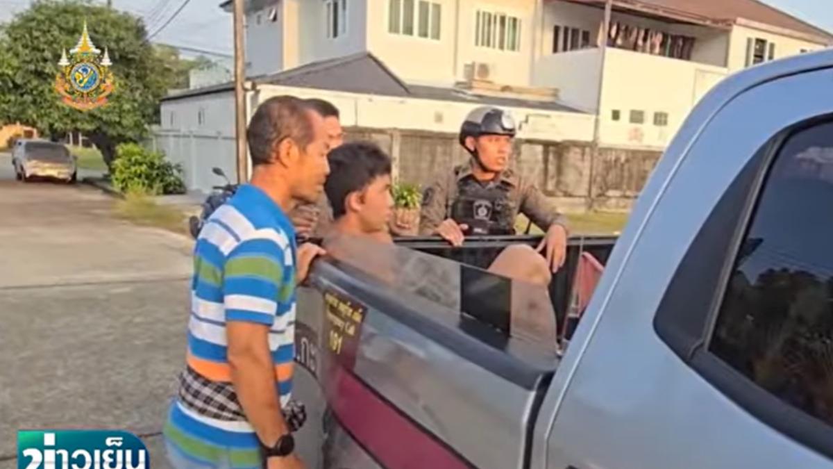 孫安佐泰國呼麻，私闖民宅，被捕畫面曝光。 圖：翻攝自THAIRATH TV Originals YouTube