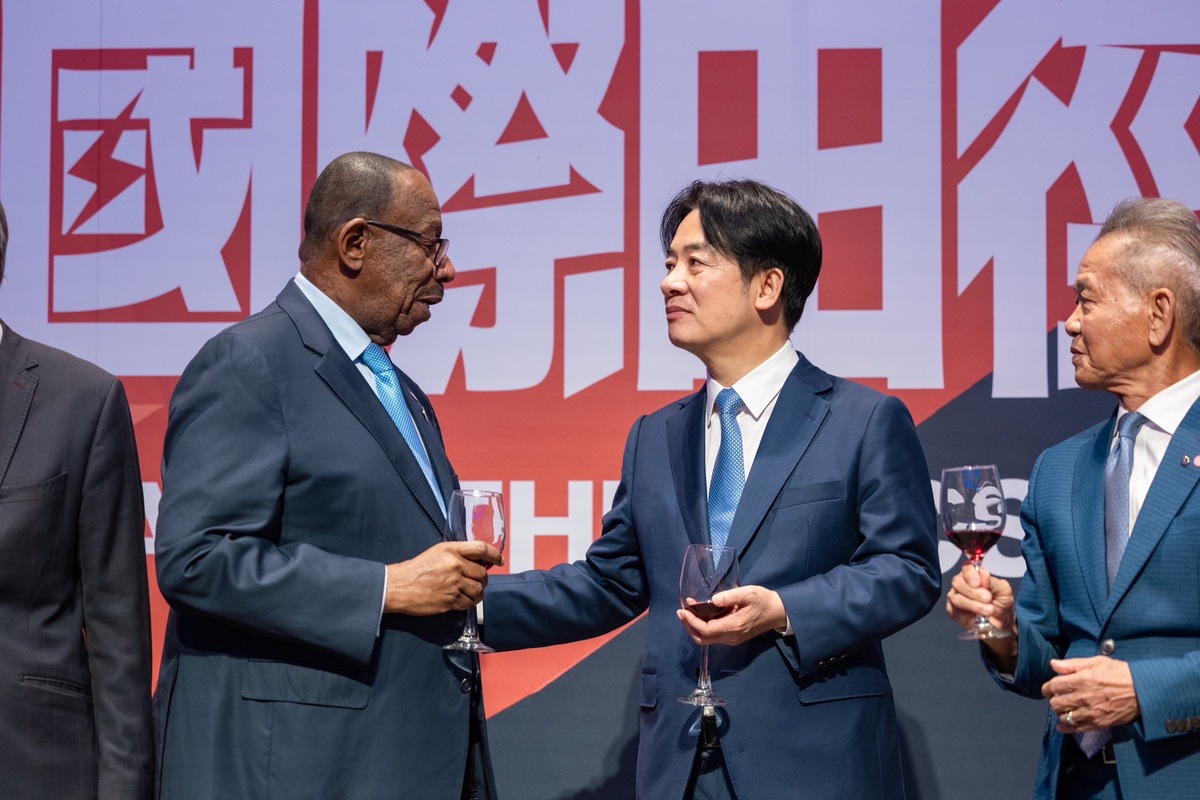 總統賴清德出席2024台灣國際田徑公開賽開幕典禮。 圖：總統府提供