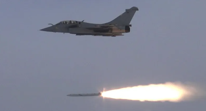 2020年12月，改良型ASMP-A空射核彈首次試射時的畫面。 圖 : 翻攝自騰訊網