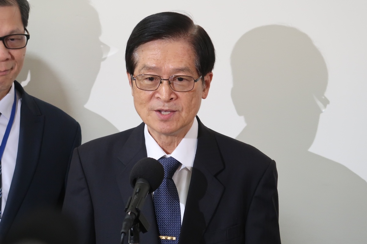 退輔會主委嚴德發 圖：林朝億/攝