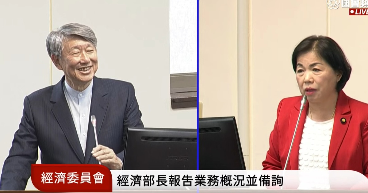 經濟部長郭智輝於立院經濟委員會答詢。 圖：擷取自國會頻道