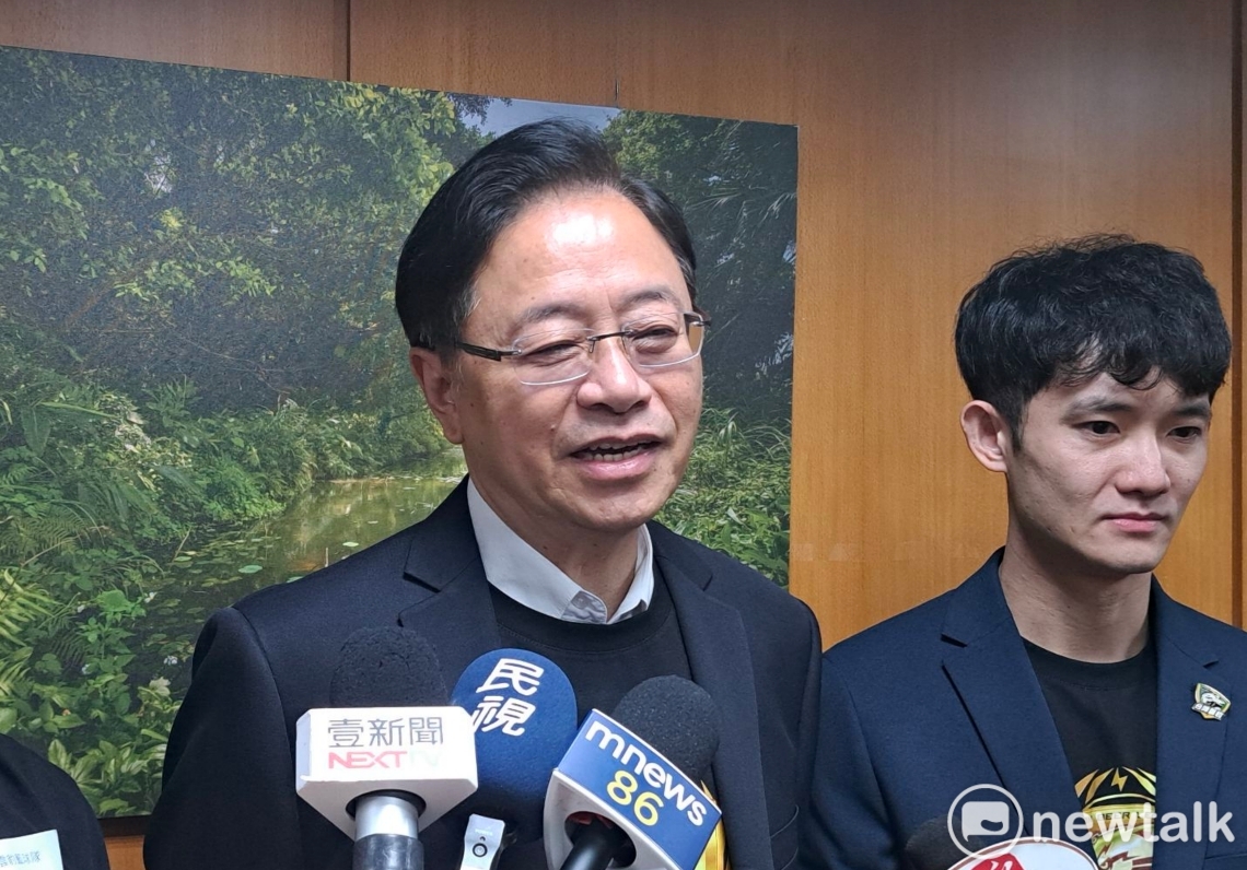 張善政表示，桃園有 4 項優勢，有信心爭取輝達落腳桃園。 圖：林昀真/攝