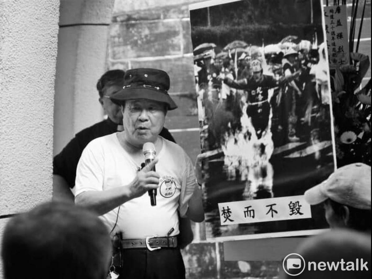 出生於1942年的黃昭凱曾任第2、3屆國大代表，早年積極投入黨外活動，從黨外抗爭、民進黨創黨到台灣民主化，各項民主運動無役不與。從1980年代起，他就致力於照顧美麗島受難者家屬，也率先倡議為228事件平反，他在1995年創辦的南都廣播電台，更成為解嚴以來南部地區重要的民主平台。 圖片來源：林俊憲臉書