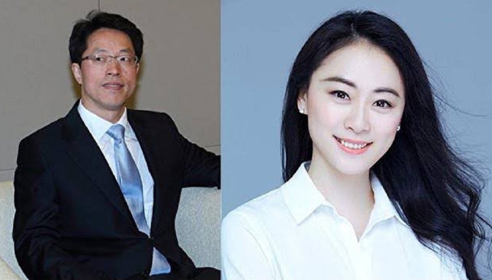 中國前港澳辦主任張曉明（左）與秦剛情婦(傅曉田)被傳出有不正當關係。 圖：翻攝自中日政經評論 X（前推特）帳號