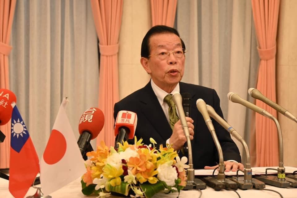 駐日代表謝長廷。 圖：翻攝謝長廷 臉書（資料照）。