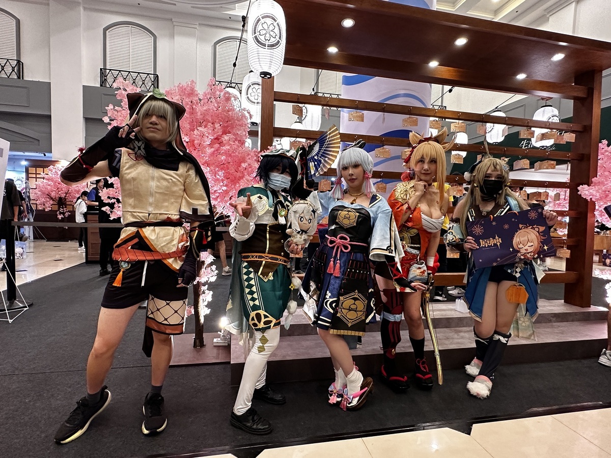 開幕現場也吸引多位Coser前來。 圖：中友百貨/提供
