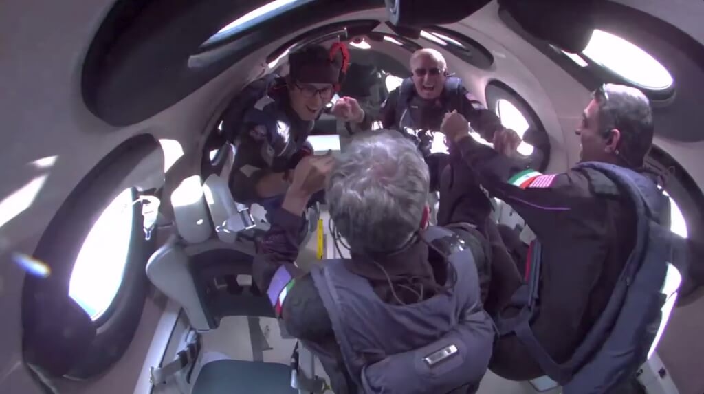 太空旅遊公司維珍銀河8日成功完成「團結號」（VSS Unity）最後一次太空飛行。 （圖取自x.com/virgingalactic）