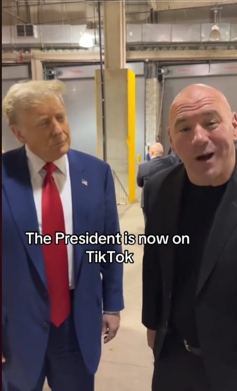 川普開啟TikTok帳號，首支短影音點閱破1.2億。 圖／翻攝自TikTok