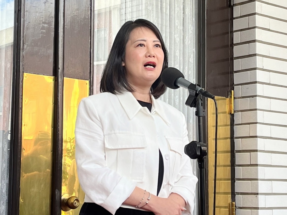 民進黨團幹事長吳思瑤大酸民眾黨立委黃國昌「滿腦子政治、權力」。 圖：金大鈞/攝