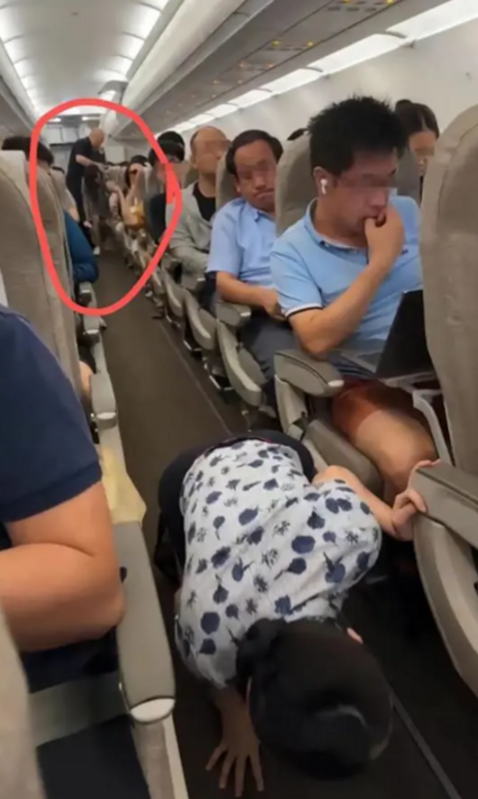 上海虹橋國際機場內，一架準備從上海飛往濟南的 MU5599 航班上，一名女子攜帶一隻密袋鼯登機後，倉鼠在客機內跑掉了。 圖：翻攝自極目新聞
