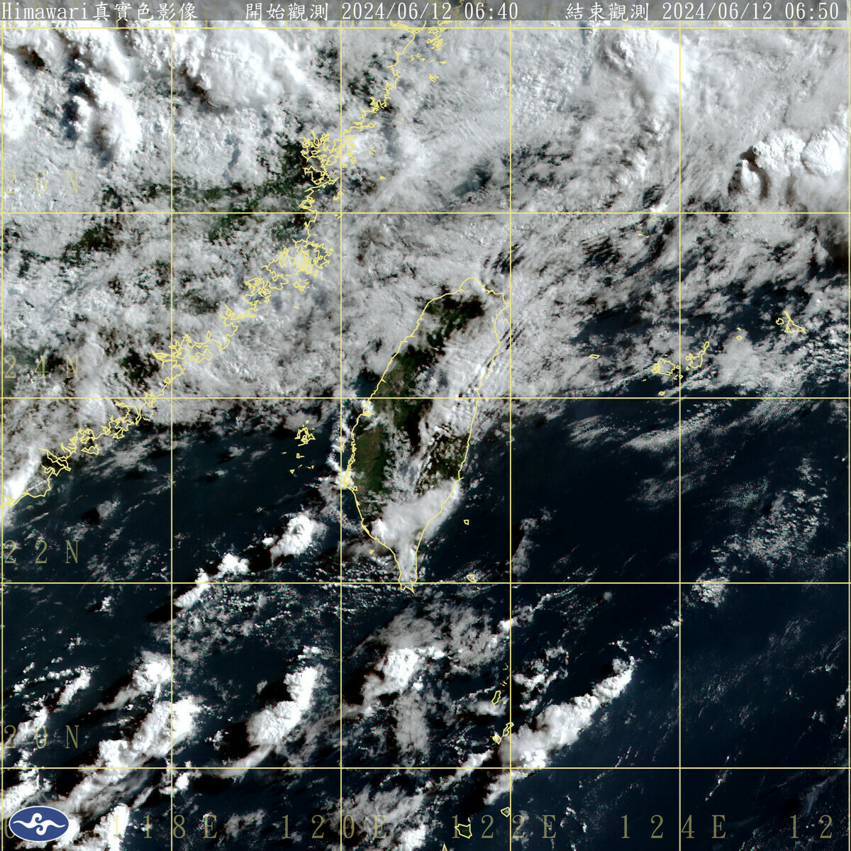 今天南部地區將有短暫陣雨或雷雨，中部、苗栗地區，以及澎湖、金門、馬祖等外島，也會有局部短暫陣雨或雷雨，民眾出門最好準備雨具。 圖：中央氣象署／提供