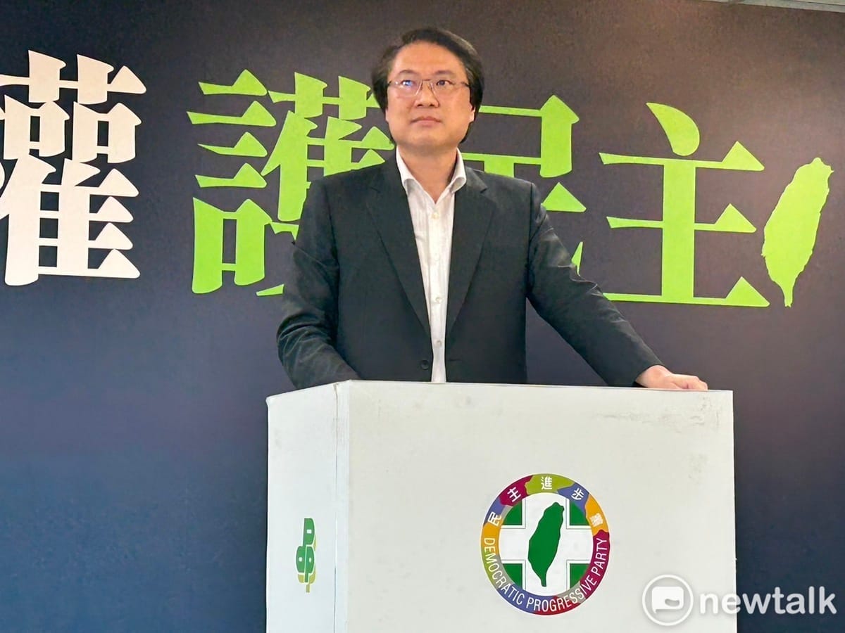 民進黨秘書長林右昌暢談基隆市合併、升格相關議題。 圖：黃宣尹攝