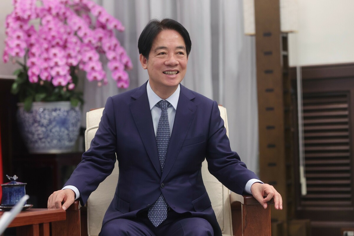 總統賴清德接受《時代雜誌》專訪。 圖：總統府提供