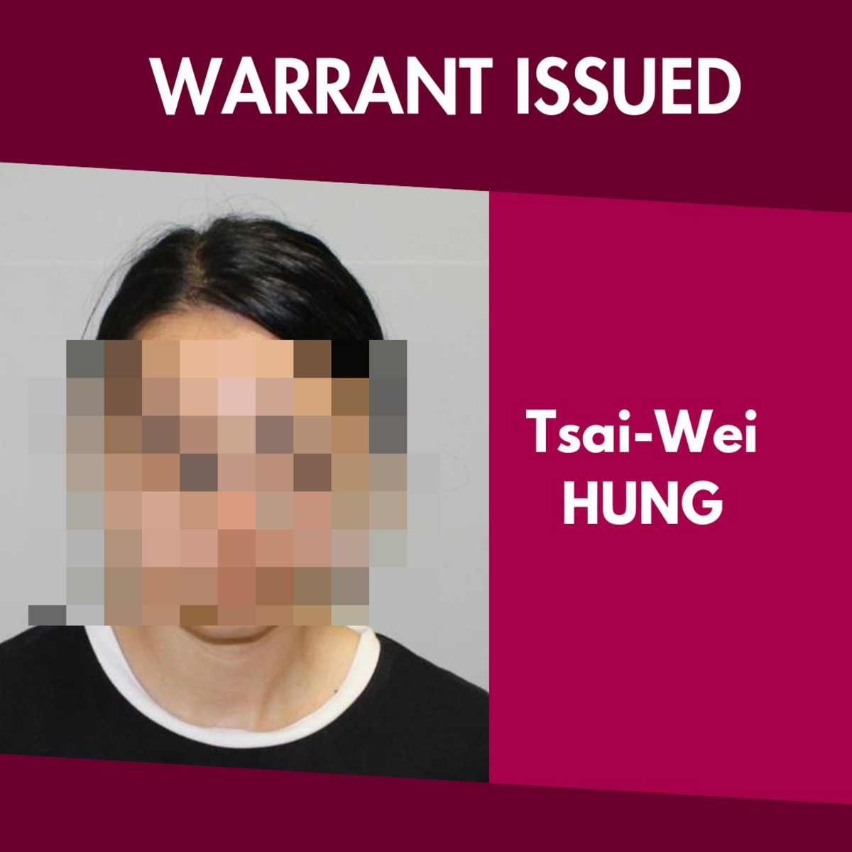 台女在澳洲被通緝，隨即被旅澳台灣人社團指證曾經燒車又燒房，劣跡一一曝光。 圖：翻攝自Eyewatch - Casey Police Service Area