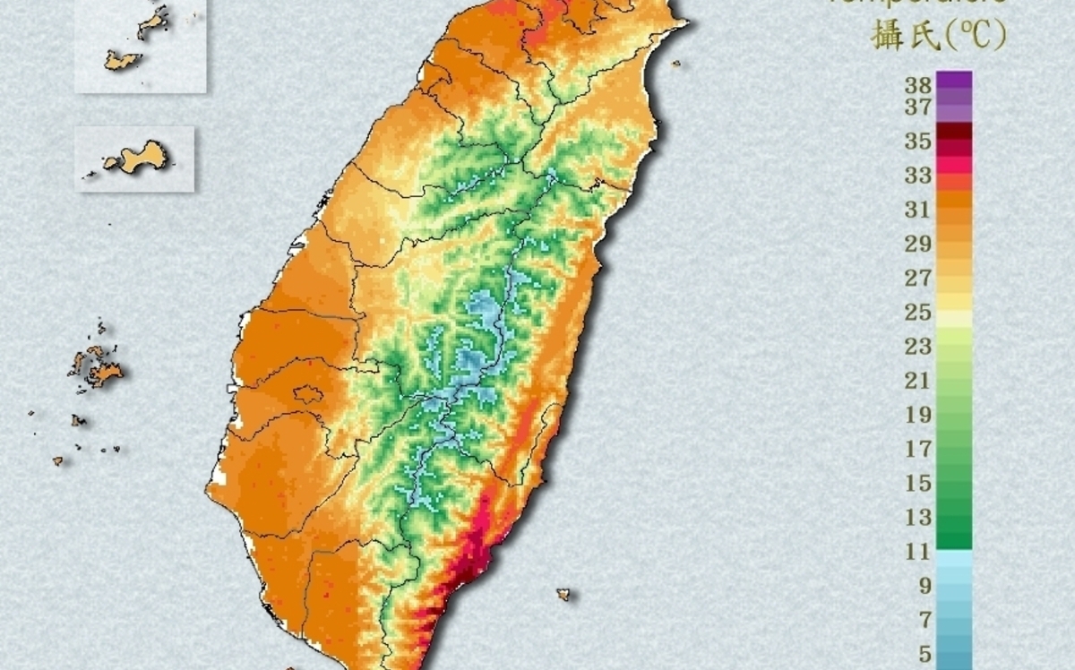 台東中午高溫飆38度！氣象署：已創今年新紀錄