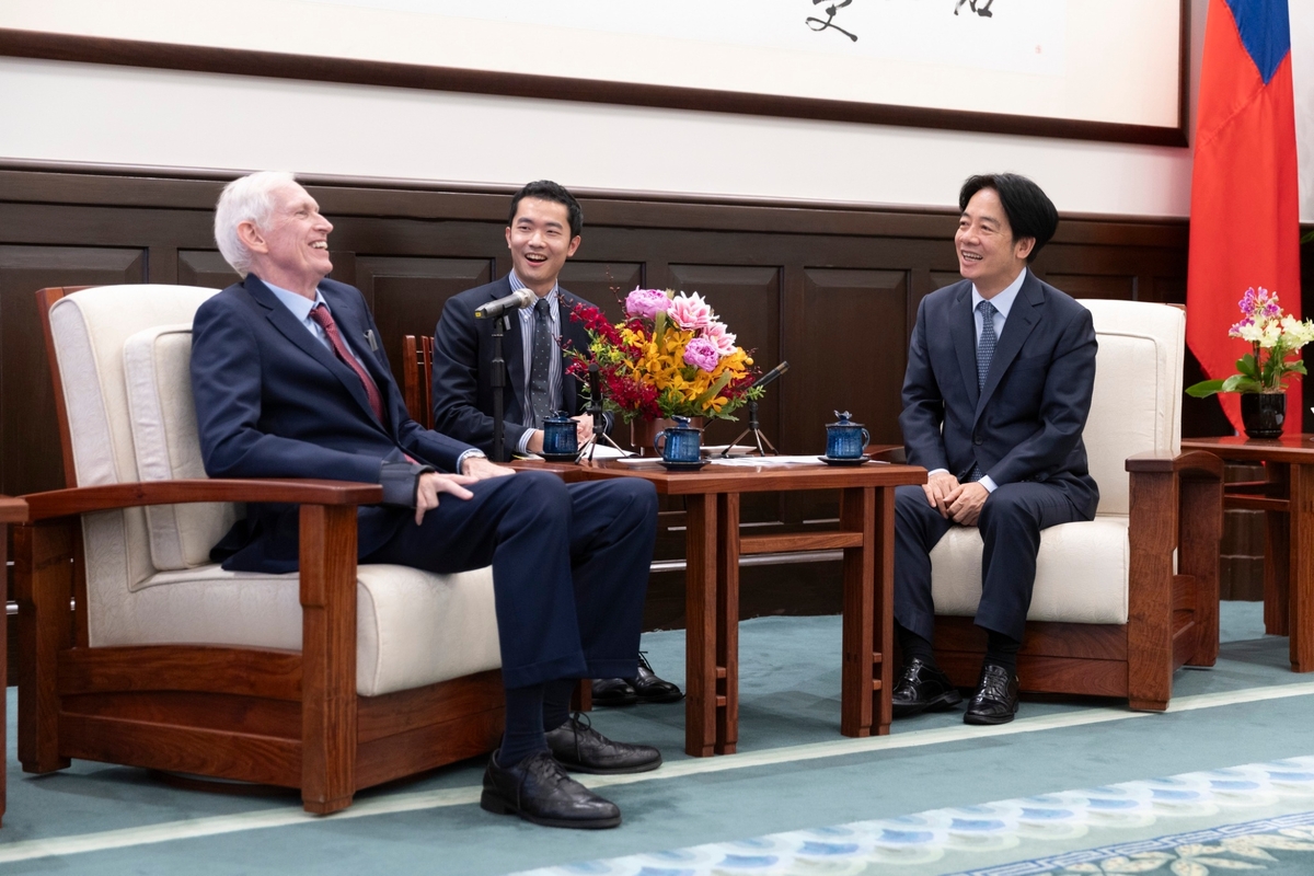 總統賴清德接見美國在台協會（AIT）前主席莫健。 圖：總統府提供