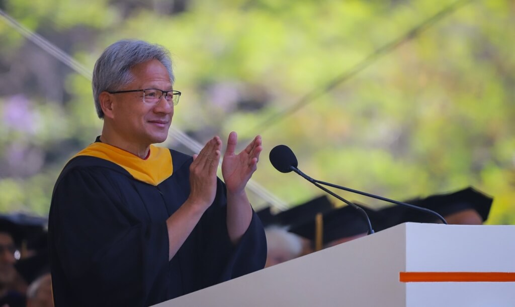 輝達執行長黃仁勳。 圖：翻攝加州理工學院網頁caltech.edu
