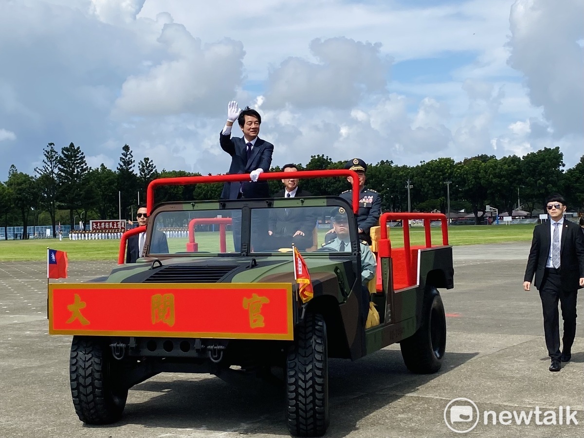 總統賴清德今親臨主持黃埔軍校百年校慶典禮。 圖：周煊惠 / 攝