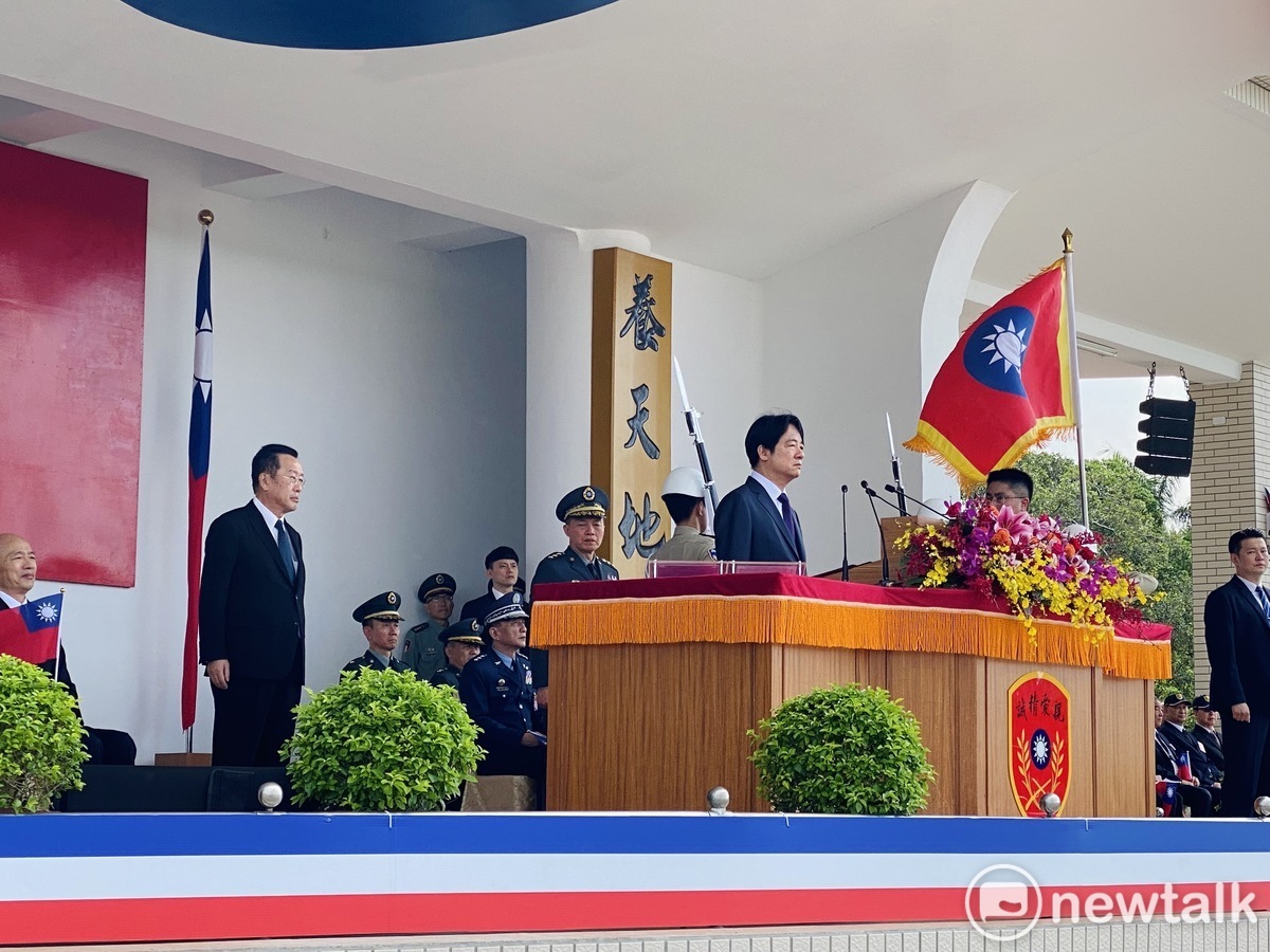 總統賴清德今親臨主持黃埔軍校百年校慶典禮。 圖：周煊惠 / 攝