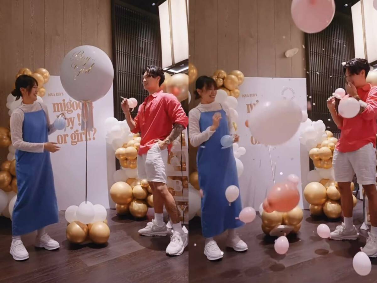 高爾宣、芮德舉辦性別派對，預計11月迎接女兒誕生。 圖：翻攝自高爾宣IG