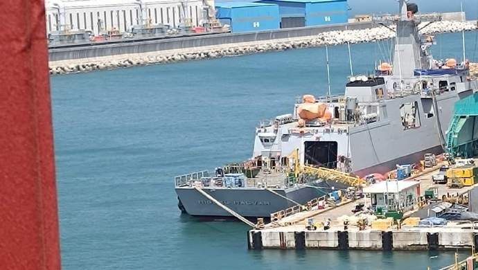 南韓現代重工為菲律賓海軍建造的HDC-3100型巡防艦「米格爾·馬爾瓦爾號(FF-06)」。 圖：翻攝「微博」@南海的浪濤