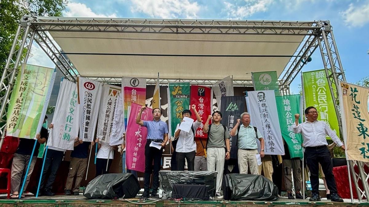 經濟民主連合今天召開記者會，警告五位國民黨不分區立委，民意不可忽視。 圖：經濟民主連合提供