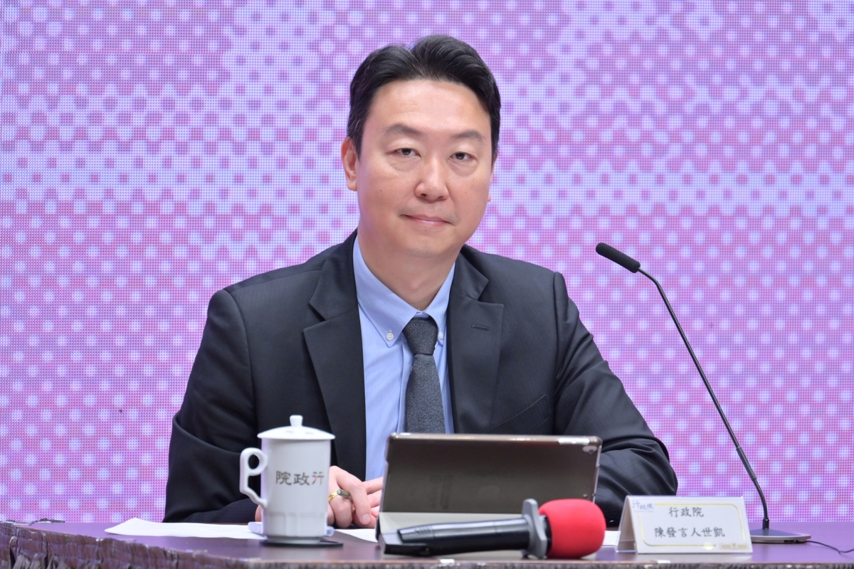 行政院發言人陳世凱。（資料照片） 圖：行政院/提供（資料照）