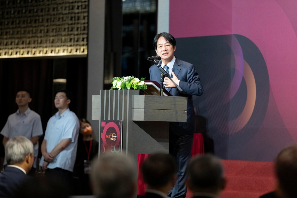 總統賴清德出席《財訊》50周年慶祝茶會。 圖：總統府提供
