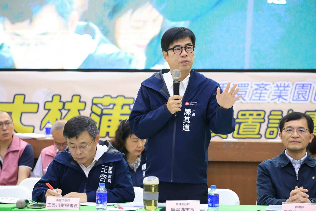 陳其邁表示台灣依憲法人民有主張統獨的言論自由。 圖：高雄市政府/提供