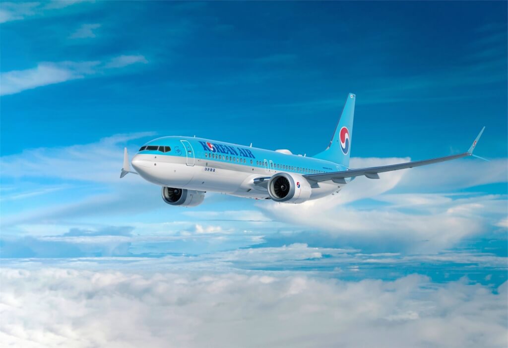 示意圖，非當事班機。 （圖取自facebook.com/KoreanAir.global）