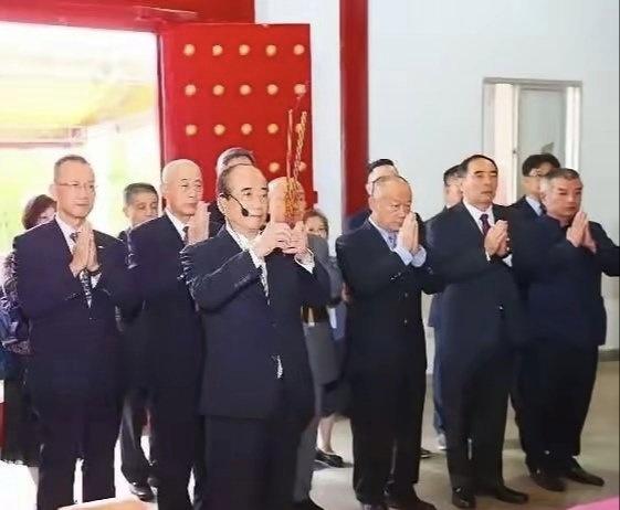 立法院長王金平前往中國昆山。 圖：翻攝自微博