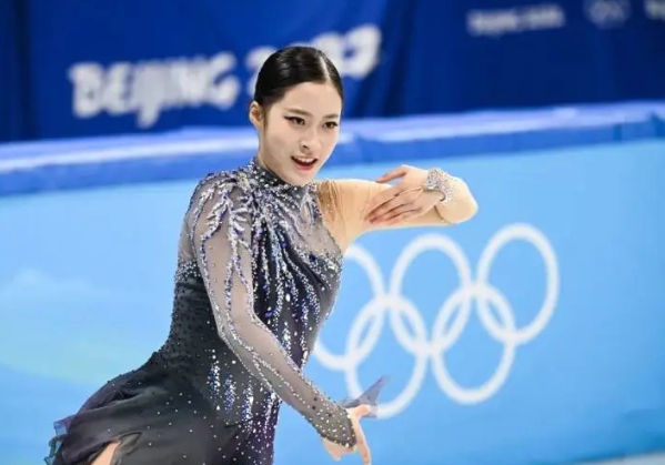 2019 年花滑四大洲錦標賽女單銀牌得主韓國選手劉永。 圖 : 翻攝自新華網