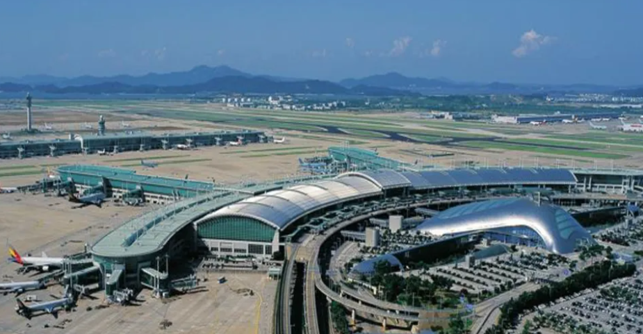 仁川國際機場。 圖：翻攝自成都商報紅星新聞