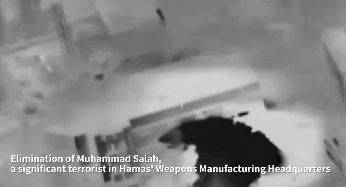 哈馬斯的軍工武器製造頭目和首席專家 Muhammad Salah，連同手下 45 人的隊伍被以軍炸毀。 圖：翻攝自Ｘ 推主 @Israelwaronhama