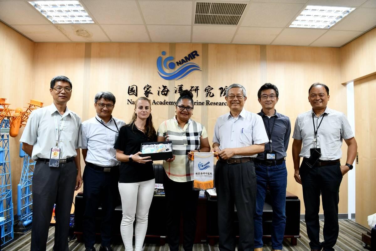 國海院與帛琉國際珊瑚礁中心進行交流。 圖：國家海洋研究院/提供