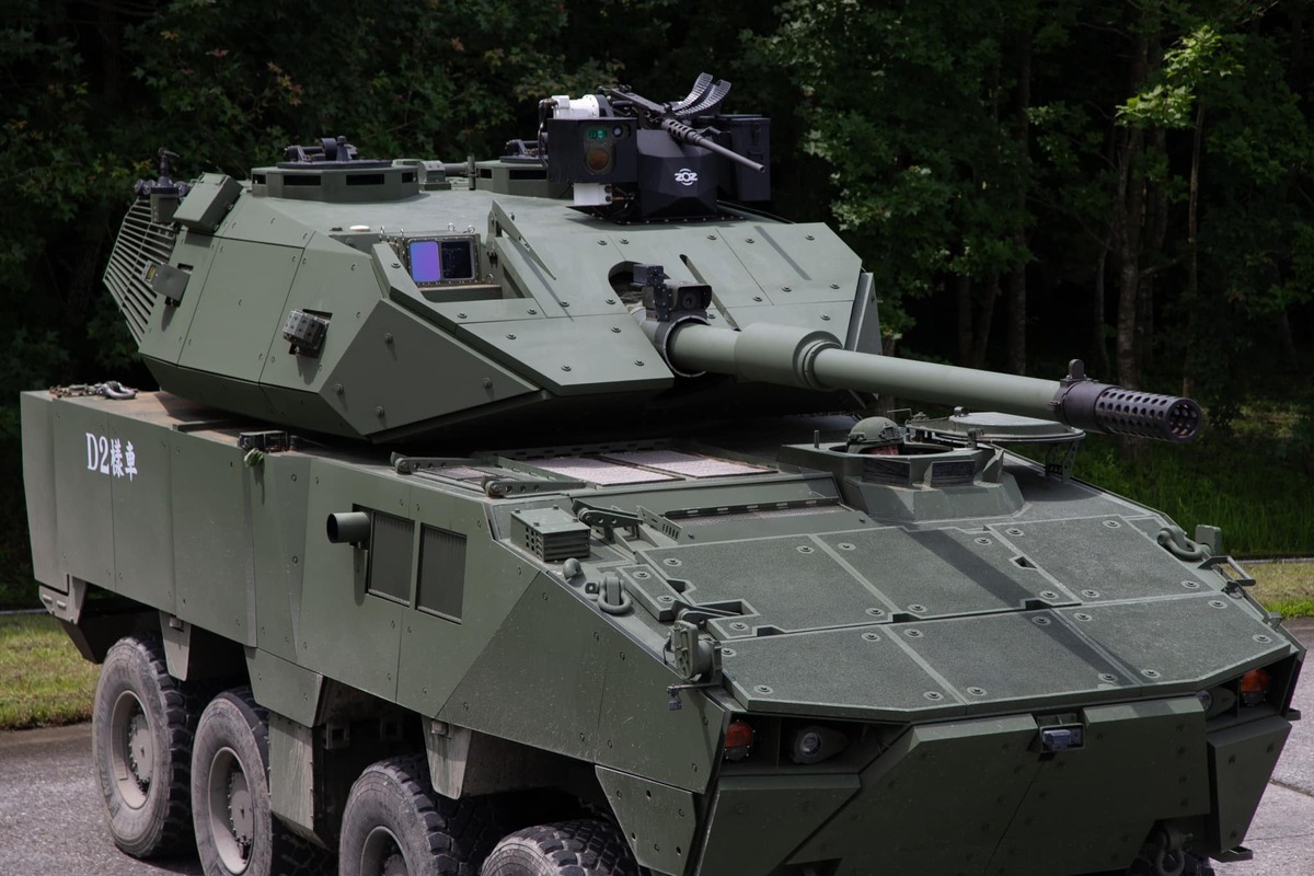 國造「105公厘輪型戰車」。 圖：翻攝「臉書」國防部發言人粉絲專頁/軍聞社