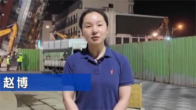 媒體傳出中國官媒新華社記者趙博現場盯梢台灣政論節目。 圖：翻攝畫面