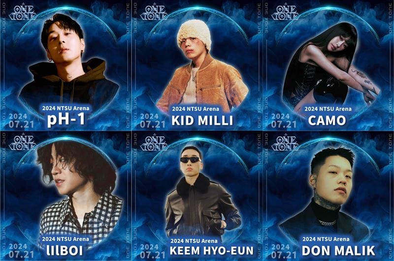 ONE TONE CONCERT今率先公布7月21日的6組嘻哈歌手。 圖：取自ONE TONE官方IG