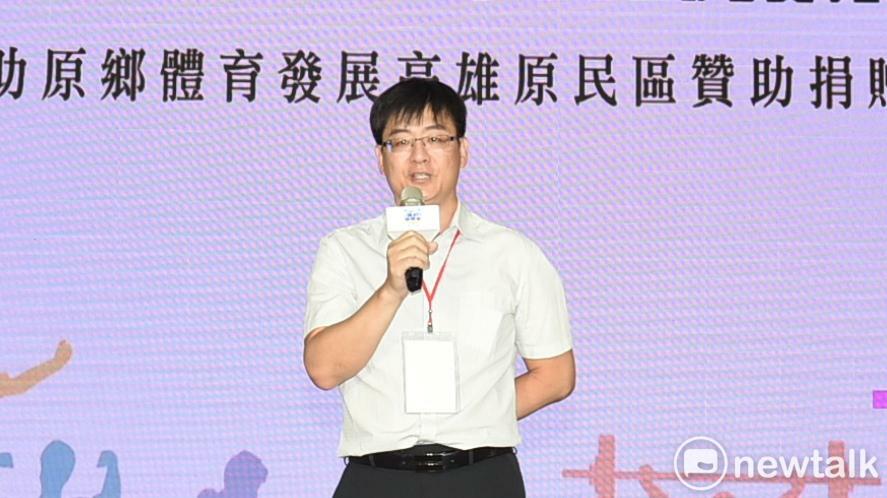 王榮晟代表運彩協進會支持青少年體育發展的初衷。 圖：孫家銘攝