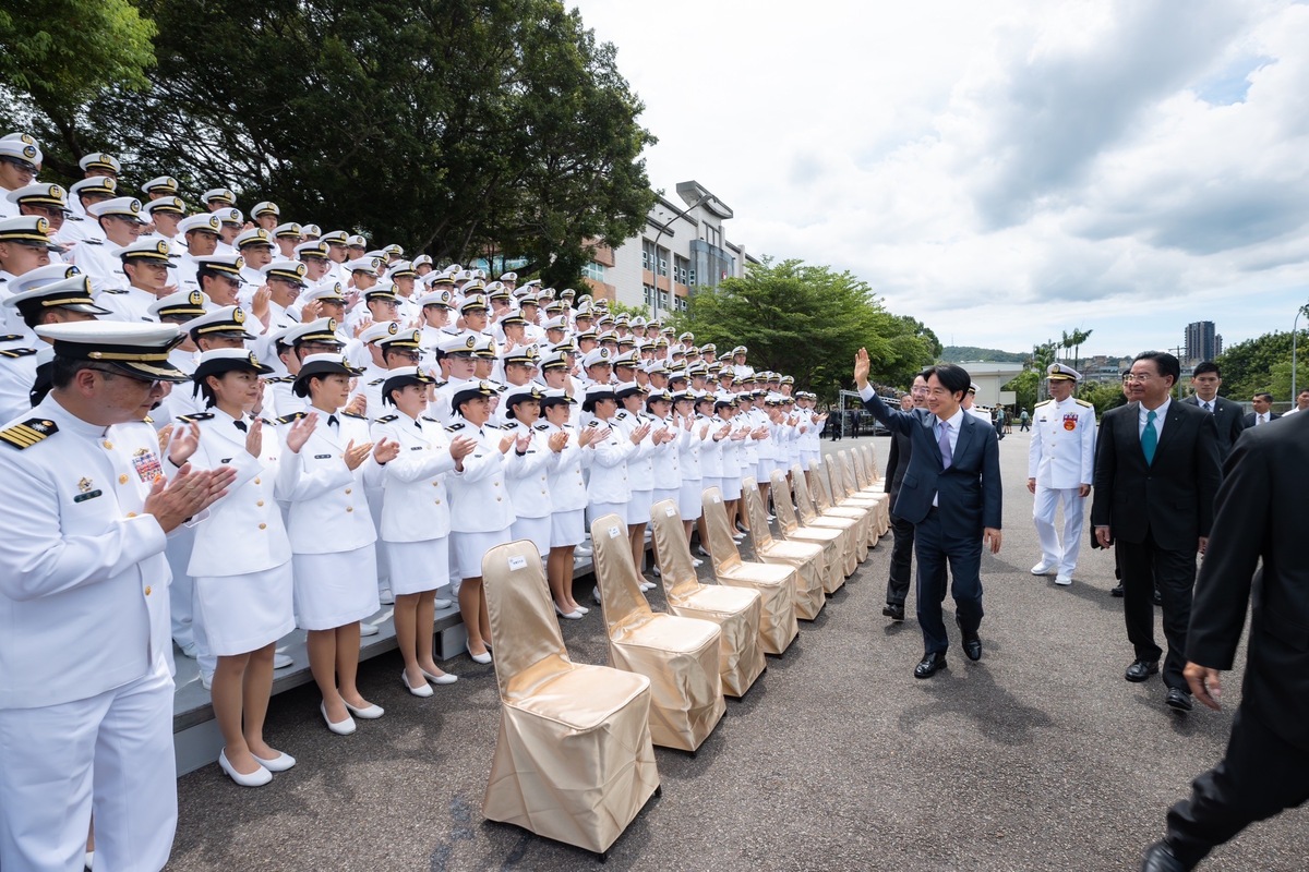 總統賴清德出席三軍八校院聯合畢業典禮。 圖：總統府提供