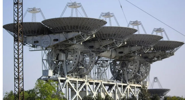 俄羅斯 NIP-16 衛星通訊和太空追蹤綜合體，該綜合體位於克里米亞半島葉夫帕托裡亞的維蒂諾村。 圖 : 翻攝自零度Military