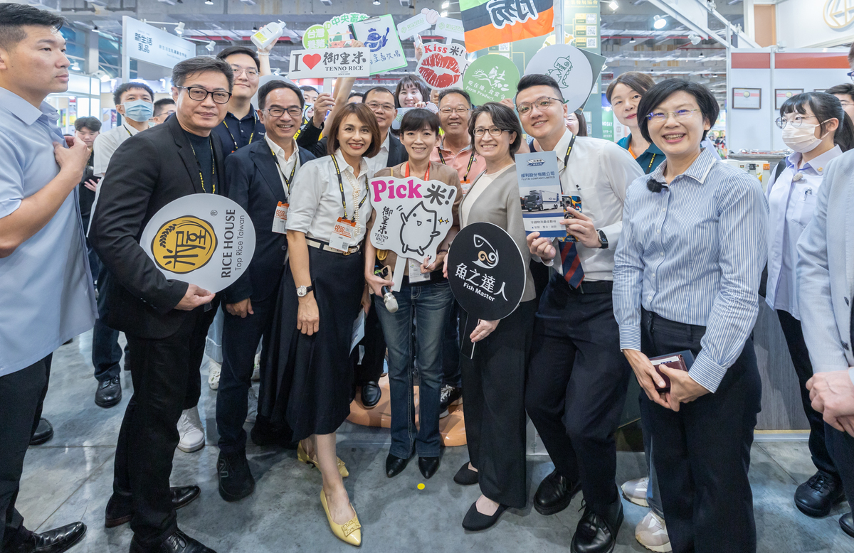 副總統蕭美琴前往2024台北國際食品展覽會參觀。 圖：總統府提供