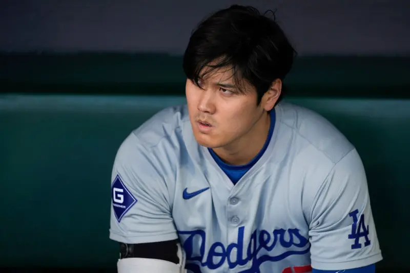 道奇大谷翔平進入6月變身「六月狂谷」，連2場首打席全壘打，只可惜今日對陣舊金山巨人首打席吞K，無緣將紀錄延續至3場。 圖：達志影像／美聯社