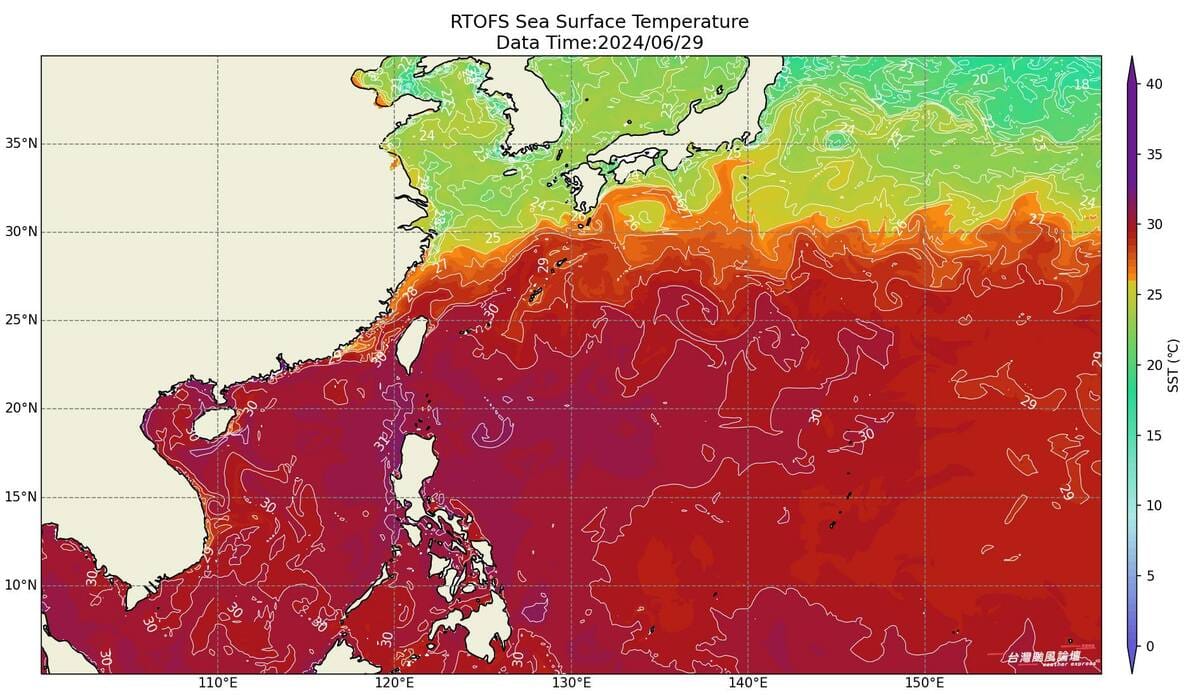 海溫熱到發燙! 氣象粉專:颱風7月中旬才有發展空間