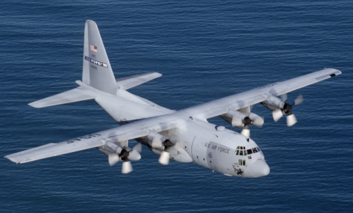 美國空軍的 C-130 運輸機 圖：翻攝自 騰訊網